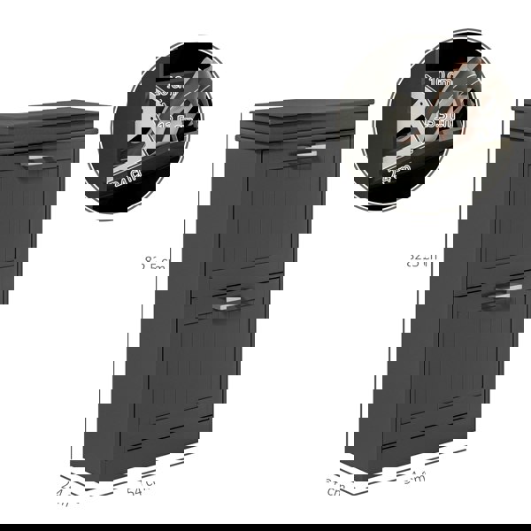 Flip-down Shoe Cabinet