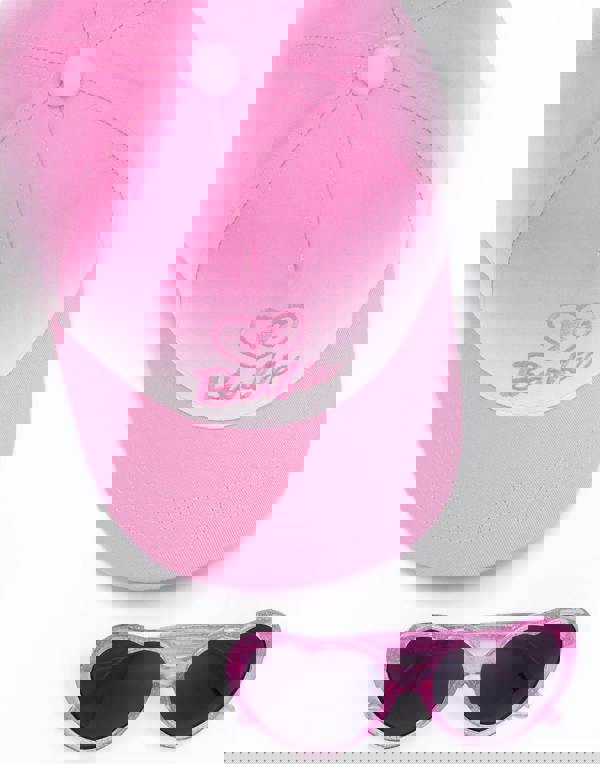 Barbie Girls Pink Cap and Sunglasses Set (One Size)