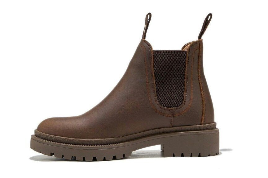 AMMONITE Women's Water-Resistant Chelsea Boots | Charmouth Brown