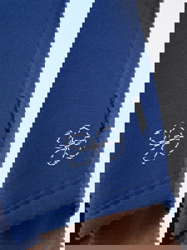 Crosshatch Goldsbury Fleece Shorts Blue