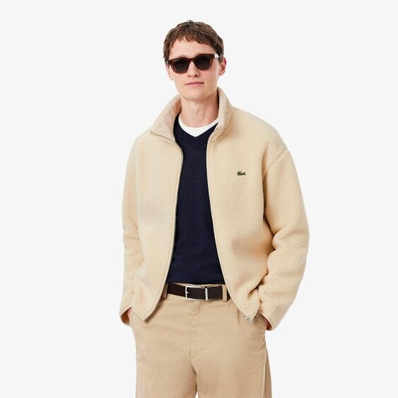 Lacoste BH8672 High Neck Sherpa Jacket