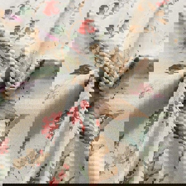 Anydrape 250cm Curtain Beige Flower Design Modern Luxury Retro Style Texture for Living Room Bedroom Dining Fashion Decor