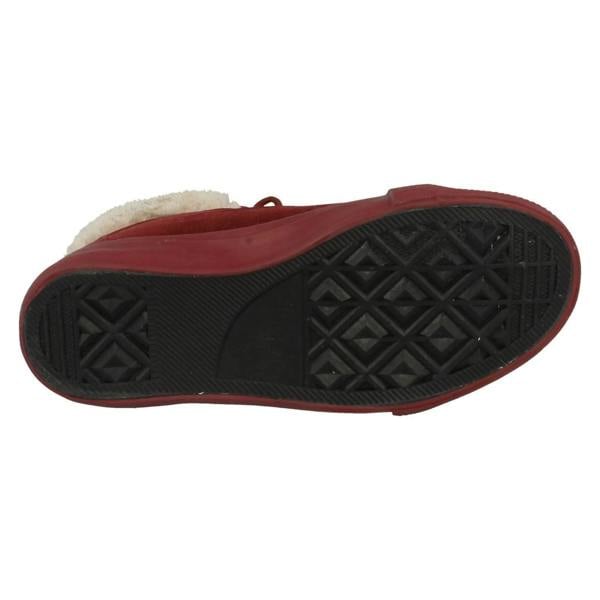 Spot On Girls Spot On Casual Suedette Ankle Boots with Faux Fur Lining