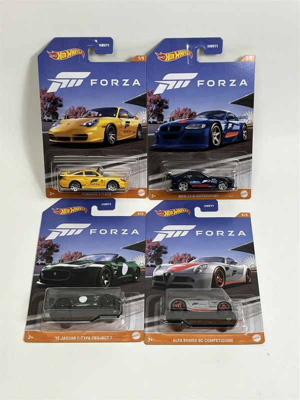 Hot Wheels Forza Set of 4 Cars 1:64 Scale Hot Wheels HMV71 978D