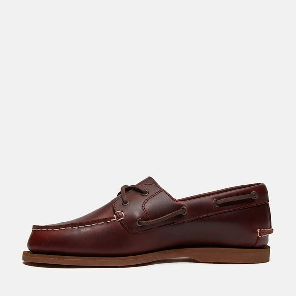 Timberland Classic 2 Eye Leather Women's Boat Shoes - Burgundy