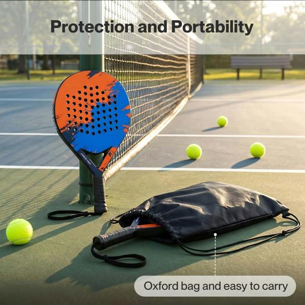 Centra Padel Tennis Racket  Carbon Fiber Face  360g  Black