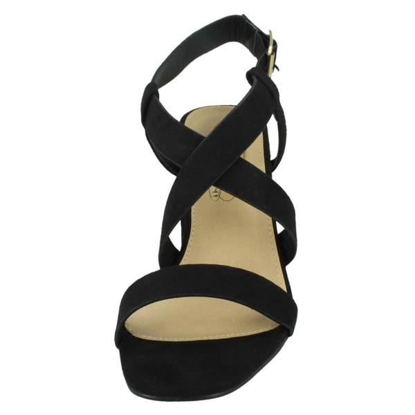 Spot On Ladies Spot On Strappy Heeled Sandals F12011