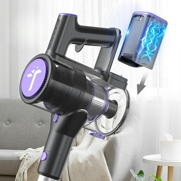 Teendow Cordless Handheld Vacuum Cleaner, 23KPa Suction, Brushless Motor and 450ml Dust Container