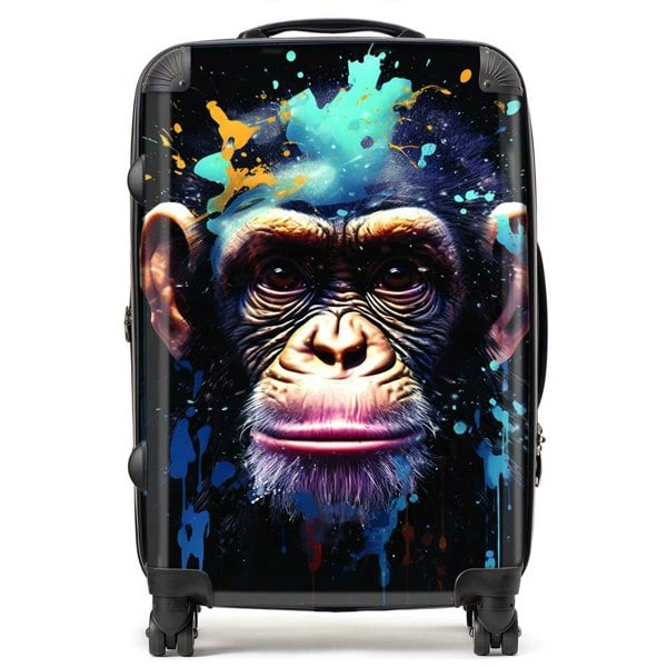 Warren Reed Monkey Face Splashart with Blue Suitcase