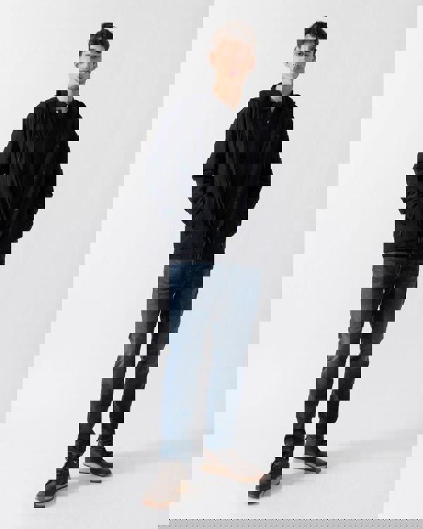 BOSS Green Benat Mens Hooded Overshirt - Black 001