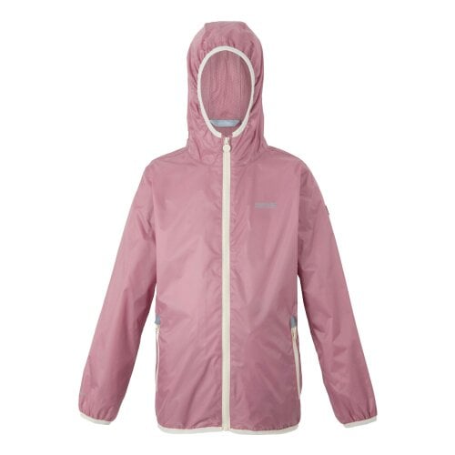 Regatta Great Outdoors Childrens/Kids Lever II Packaway Rain Jacket - Lilas/Light Vanilla