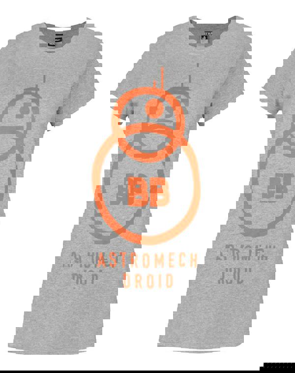 Star Wars Womens Grey Bb-8 Short Sleeved T-Shirt