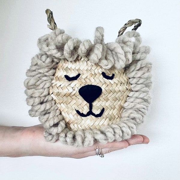 Natural Lion Basket - Mini - Bellybambino