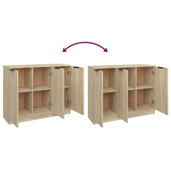 Berkfield Sideboard Sonoma Oak 90.5x30x70 cm Engineered Wood