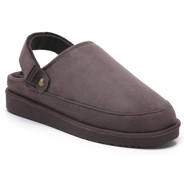 VIVA Polar Womens Suede Comfort Faux Fur Clogs – Slip-On Adjustable Strap