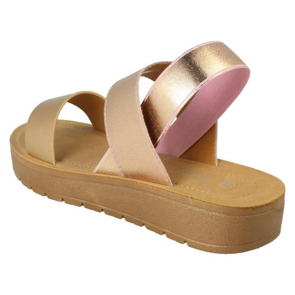 Savannah Ladies Savannah Elasticated Heel Summer Sandals F00447