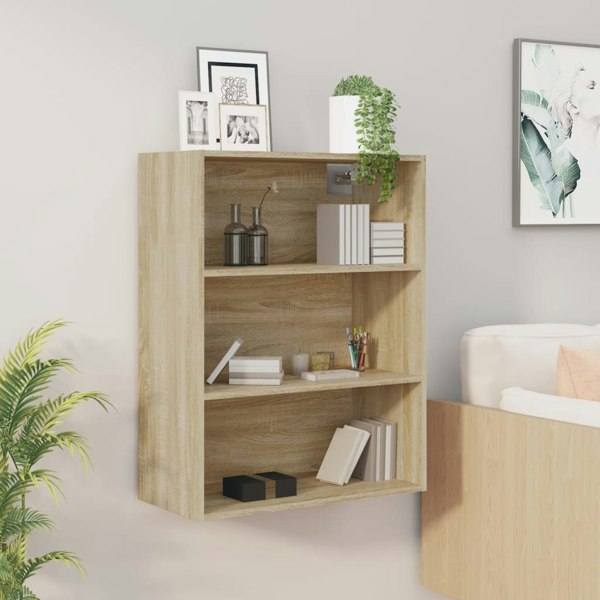 Berkfield Hanging Wall Cabinet Sonoma Oak 69.5x32.5x90 cm