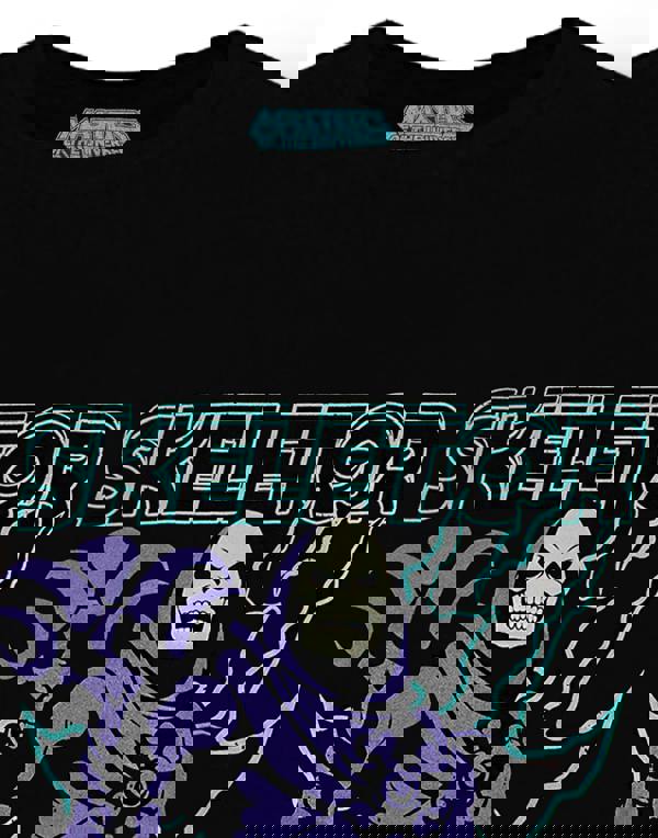 Masters of the Universe Mens Black Skeletor Short Sleeved T-Shirt