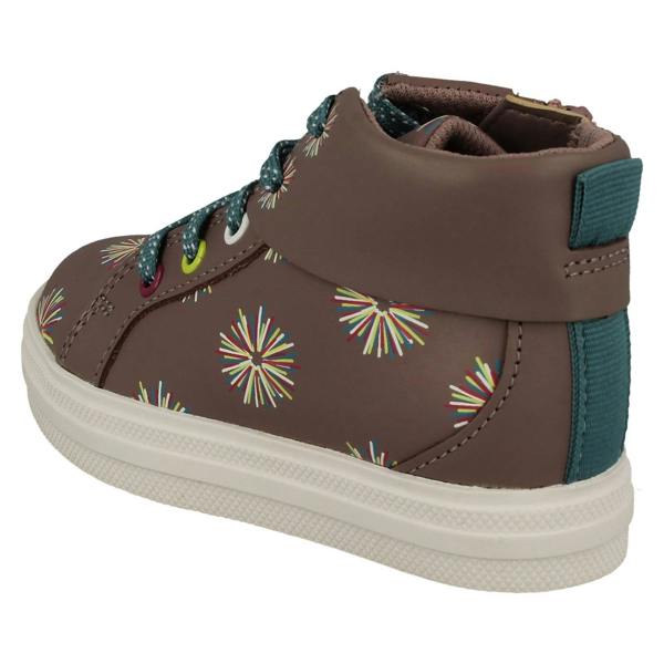 Clarks Girls Clarks Casual Thick Soled Boots Nova Pom