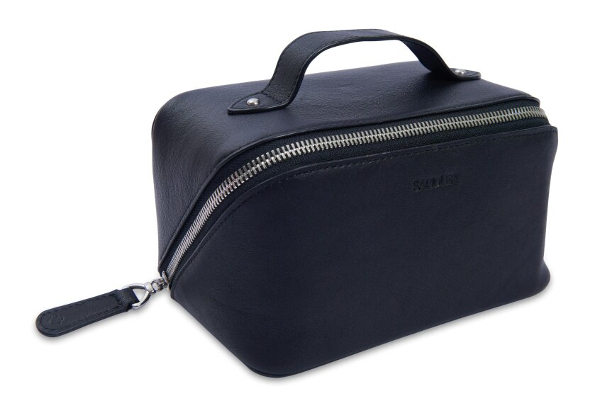 SADDLER "Harriet" Real Leather Vanity Box Case (Gift Boxed) - Black