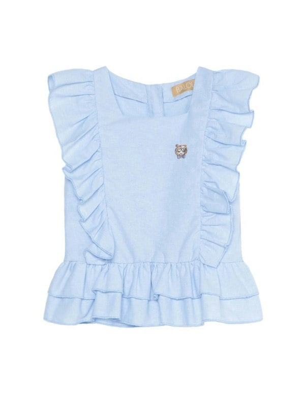 BALOU Girls Frill Panel Top