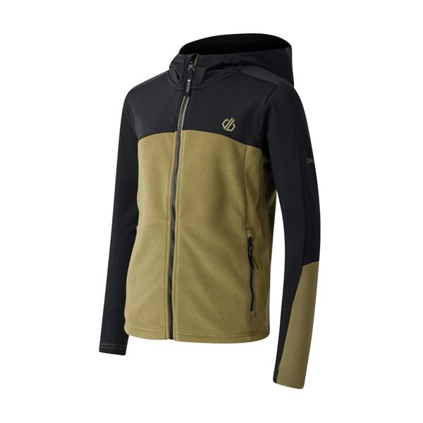 Dare 2B Childrens/Kids Thriving IV Fleece Jacket - Black/Martini Olive - 