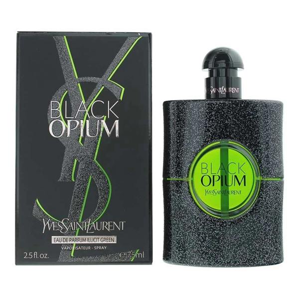 Yves Saint Laurent Black Opium Illicit Green 75ml Eau De Parfum EDP Spray For Her