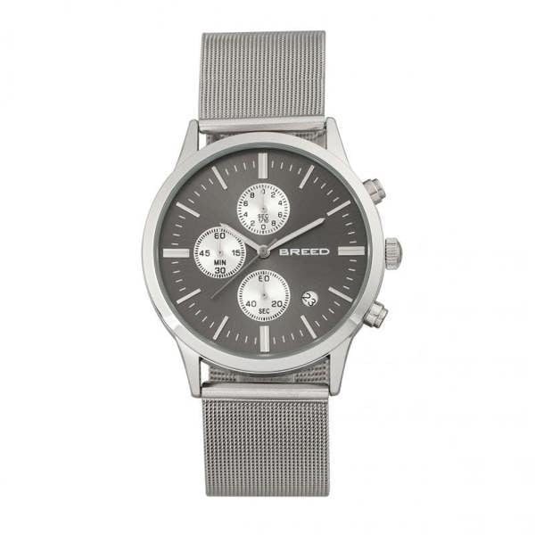 Breed Espinosa Chronograph Mesh-Bracelet Watch w/ Date