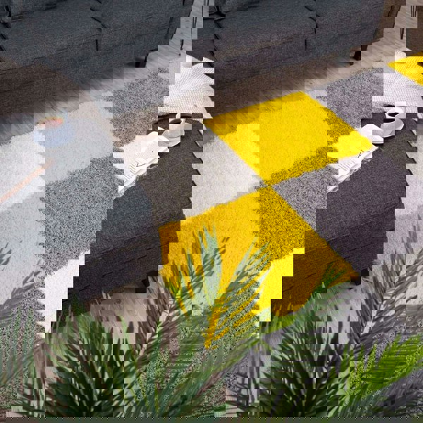 Myshaggy Geometric Yellow Rug