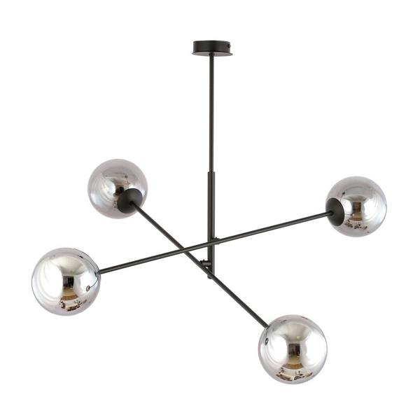 Emibig LINEAR Pendant lamp 4 x E14 Black with Graphite Shade