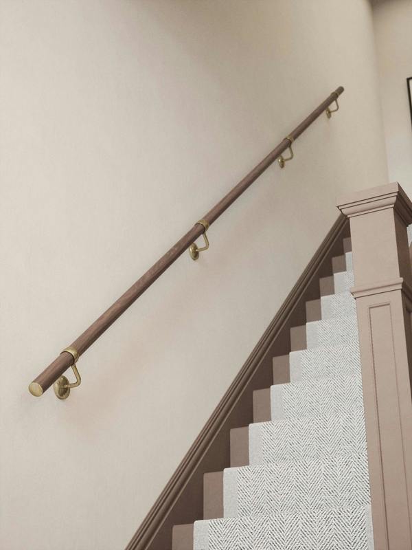 Handrails Direct Wroxall Ebony Straight Flight Handrail