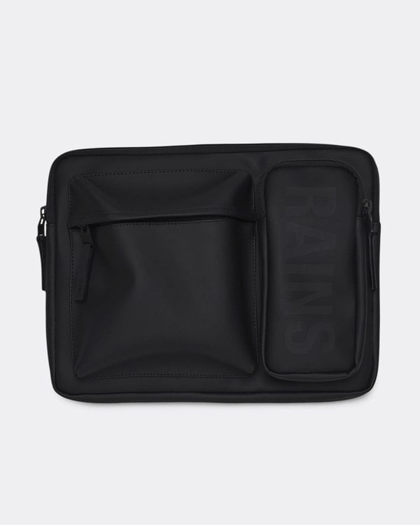 Rains Texel Laptop Case 13 /14 - 01 Black - CHO - Designer Unisex Bags