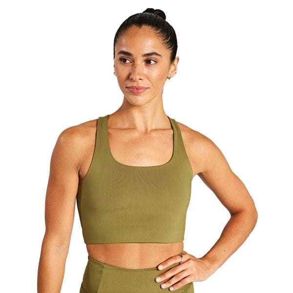 Girlfriend Collective Womens/Ladies Paloma Racerback Bra - Artichoke