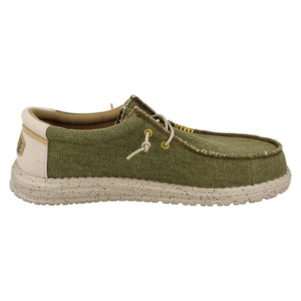 HEYDUDE Mens Hey Dude Slip On Deck Shoes Wally Coastline Jute