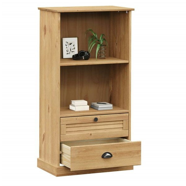 Berkfield Bookcase VIGO 60x35x114.5 cm Solid Wood Pine