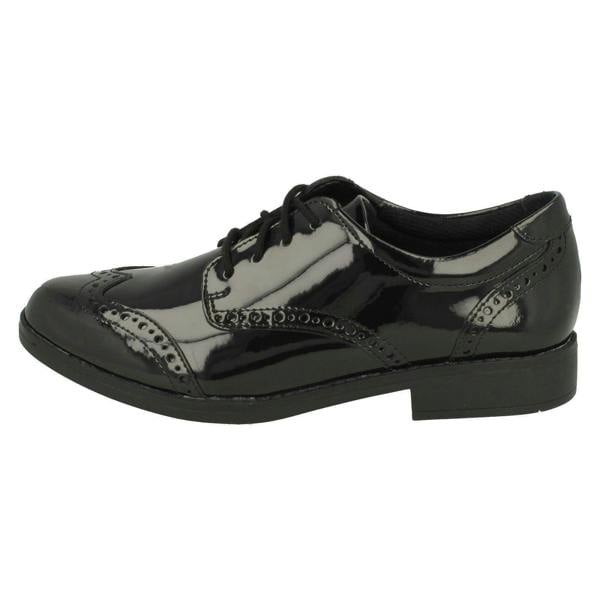 Clarks Girls Clarks Lace Up Brogue School Shoes Aubrie Craft Y