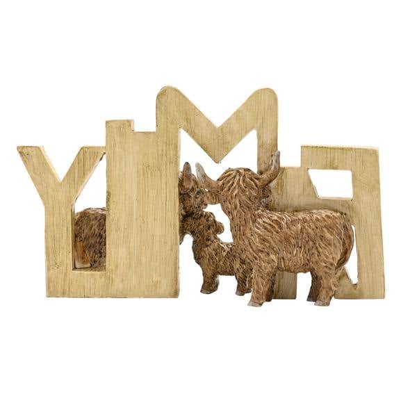 Country Living Highland Cow Plaque - Family