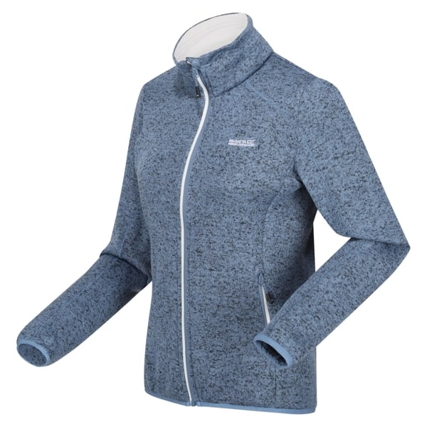 Regatta Women's Newhill Marl Full Zip Fleece Jacket - Coronet Blue / White