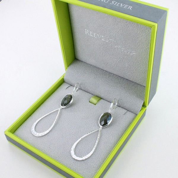 Sterling Silver Candy Stone Drop Earring - Reeves & Reeves