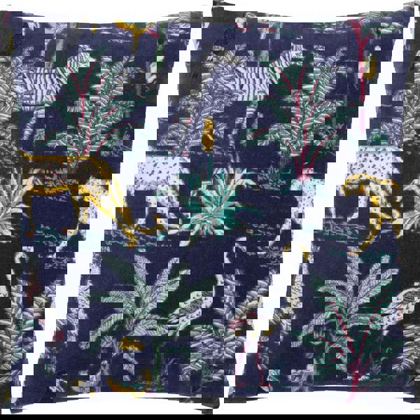 Wylder Tropics Wilds Cotton Tropical Cushion Cover - Navy