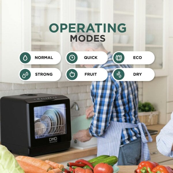 DMD Collective Countertop Dishwasher with Water Tank – Compact Mini Washer