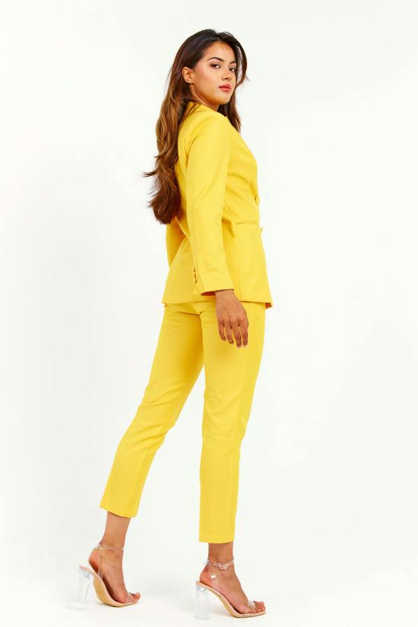 LuvForever Sunrise Yellow Double Breasted 2-Piece Suit
