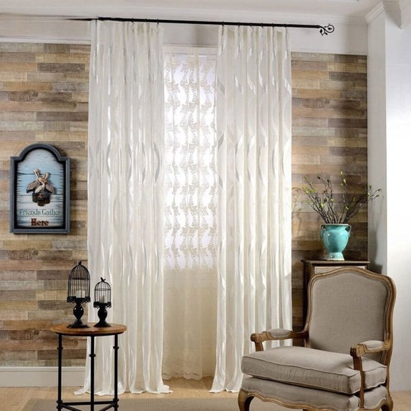 Anydrape 250cm Curtains Plain White Modern Luxury Retro Style Texture for Living Room Bedroom Dining Fashion Decor