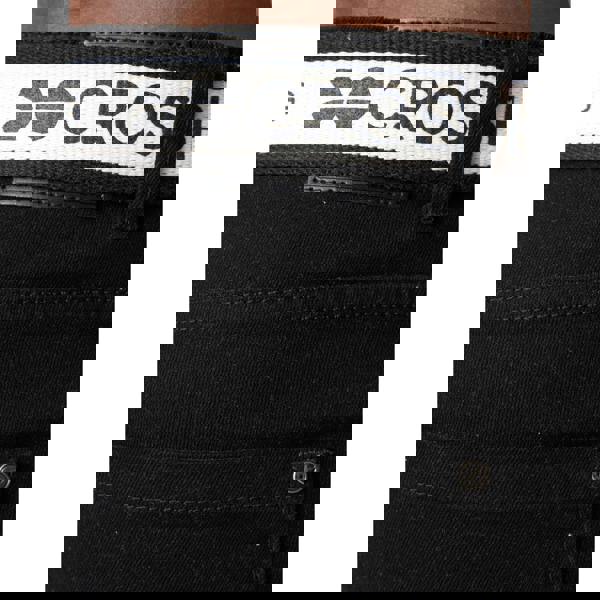 Crosshatch Mens Barbeck Slim Jeans - Solid Black - 