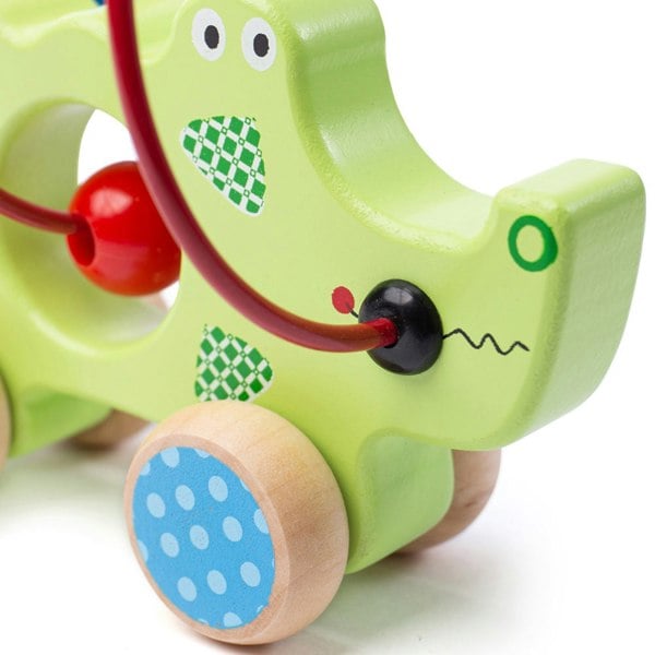 Bigjigs Toys Push Along Crocodile Bead Frame