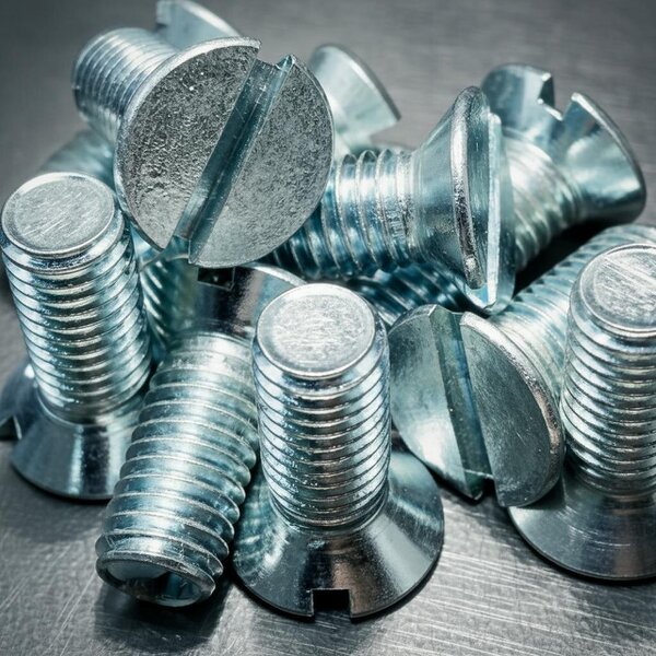 Fixaball M6 Machine Screw Slot Countersunk BZP Zinc DIN963