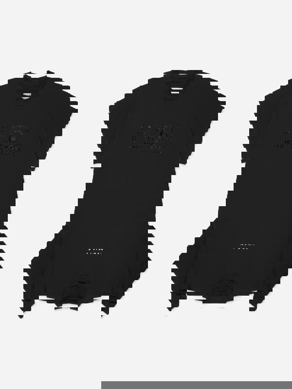 MM6 Maison Margiela Girls Asymmetric T-Shirt Dress in Black