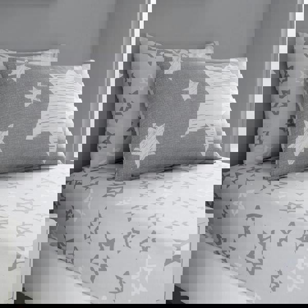 Smart Living Kids Sheet Set - Superstar - Grey