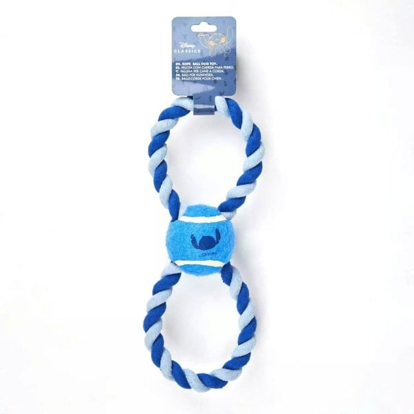 Cerda | Disney Stitch Tennis Ball Rope Dog Toy