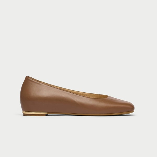 Calla Lucinda Flat Shoes for Bunions & Wide Feet - Tiramisu Leather